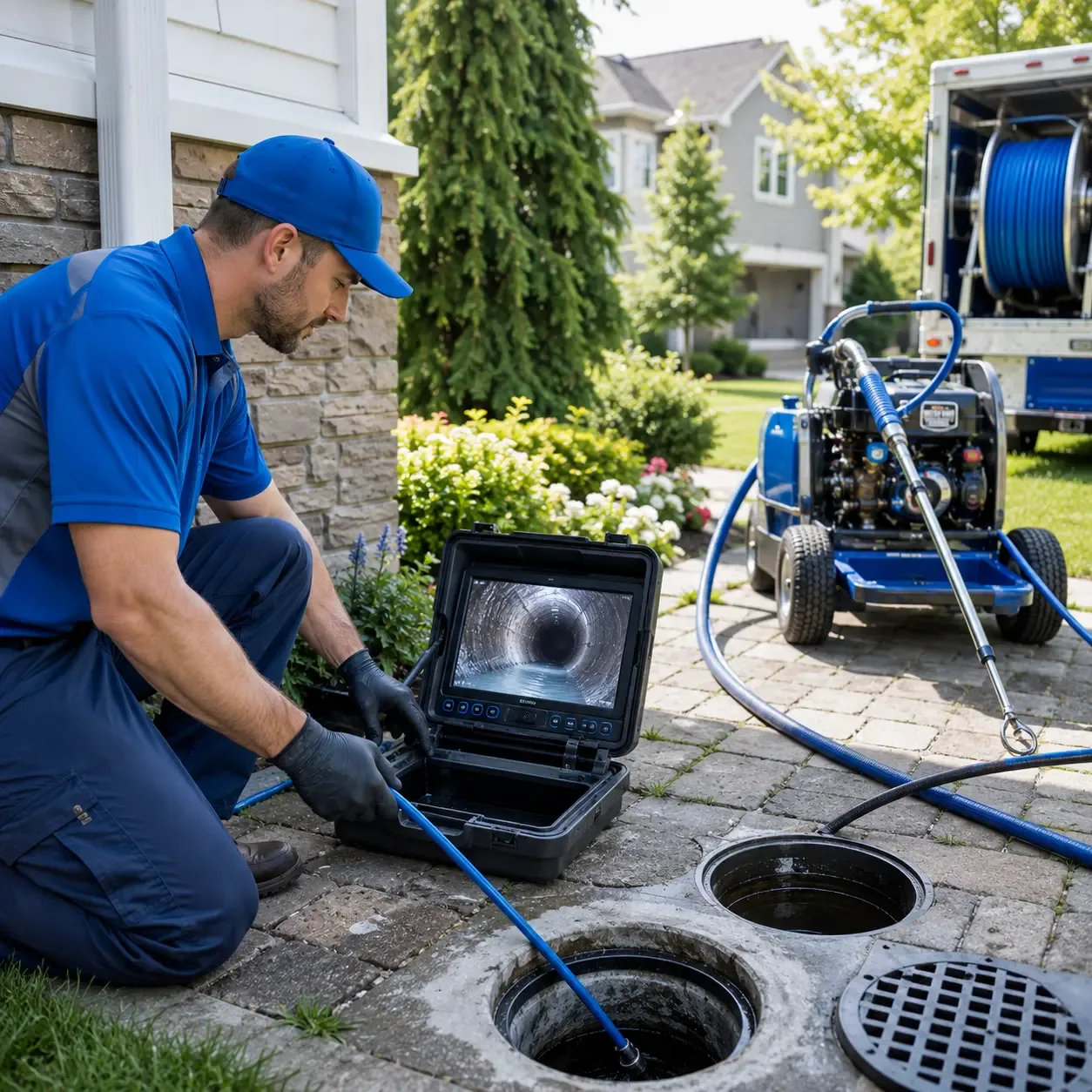 Outdoor drain cleaning professionals serving Peru, IL